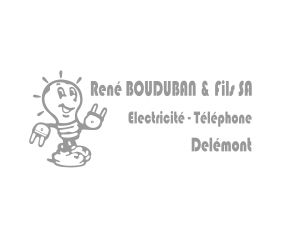 Logo René Bouduban & Fils SA, Delémont