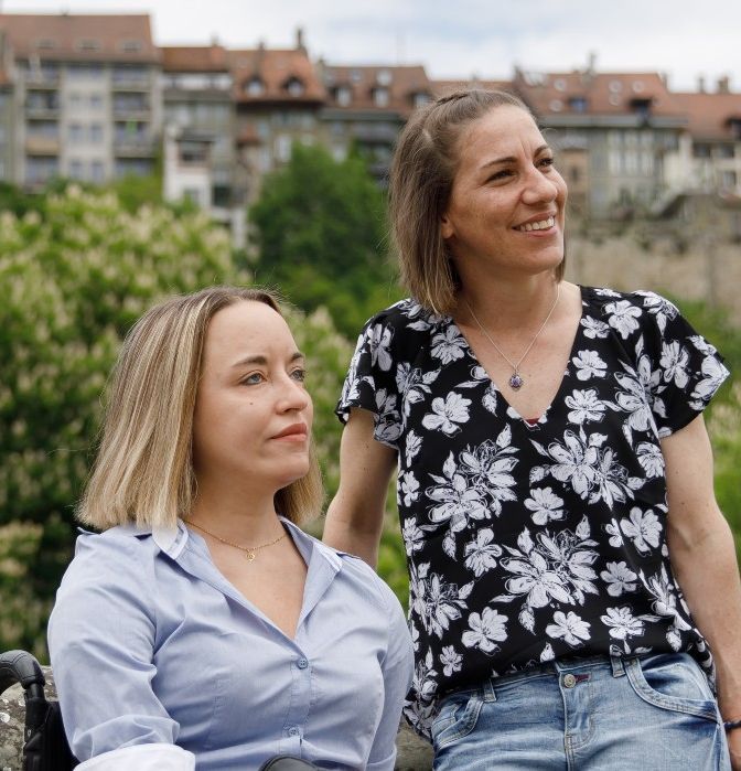 Anouchka avec sa meilleure copine